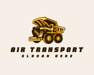 Mining Construction Truck logo design