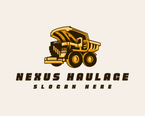 Mining Construction Truck logo design