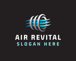 Air HVAC Ventilation logo design