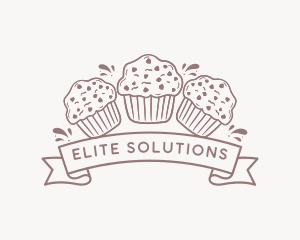 Muffin Cupcake Dessert Logo