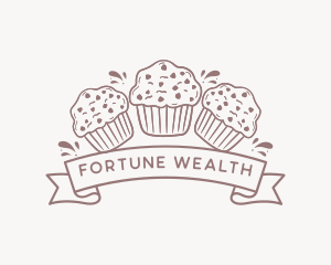 Muffin Cupcake Dessert Logo