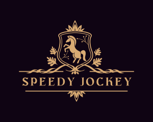 Luxury Crown Horse Stallion logo