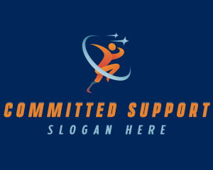 Prosthetic Paralympic Support logo design