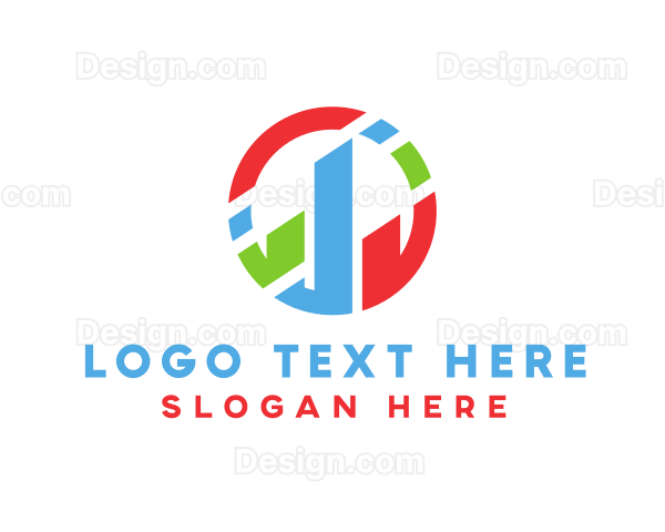 Colorful Circle Chart Logo