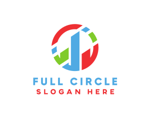 Colorful Circle Chart logo design