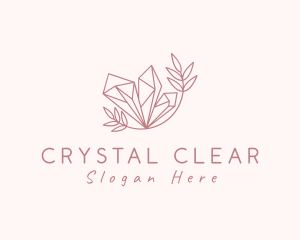 Natural Crystal Gem logo design