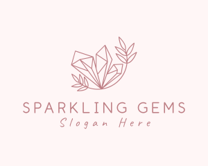 Natural Crystal Gem logo design