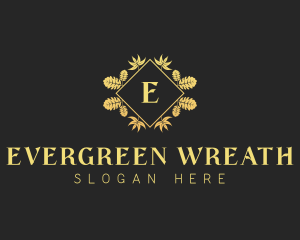 Wellness Lifestyle Wreath logo design