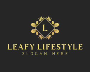 Wellness Lifestyle Wreath logo design