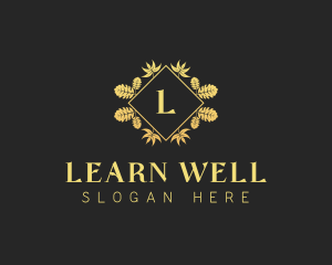 Wellness Lifestyle Wreath logo design