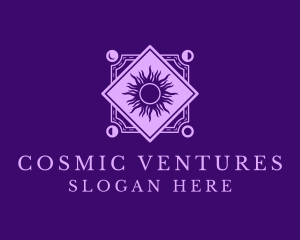 Cosmic Tarot Sun logo design