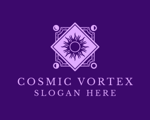 Cosmic Tarot Sun logo design