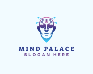 Mind Technology Head logo design