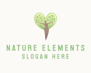 Nature Woman Heart logo design