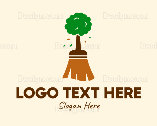 Natural Tree Broom Logo