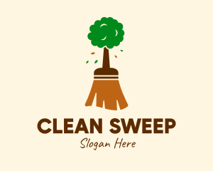 Natural Tree Broom logo design