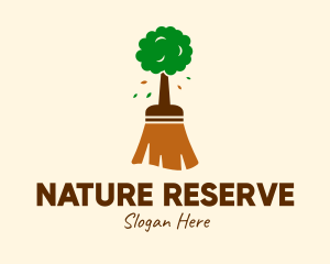 Natural Tree Broom logo design