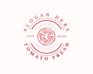 Natural Tomato Farming  logo design