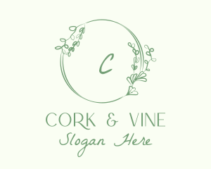 Decorative Green Vine logo design