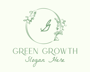 Decorative Green Vine logo design