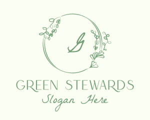 Decorative Green Vine logo design