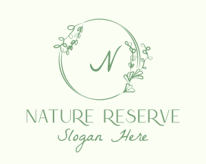 Decorative Green Vine logo design