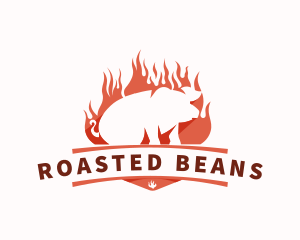 Roast Pig Barbecue logo design