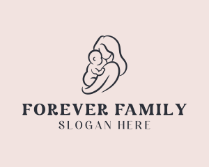 Mom Baby Parenting logo design