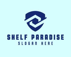 Blue Company Shield  logo design