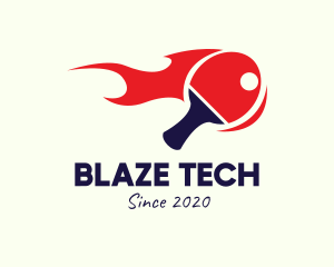 Blazing Table Tennis Paddle logo