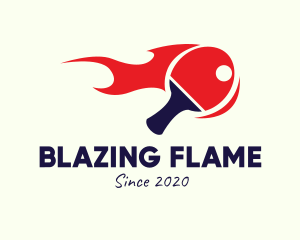 Blazing Table Tennis Paddle logo