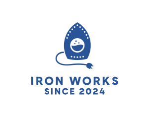 Iron Washing Machine  logo design