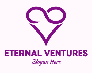 Violet Infinite Love  logo design