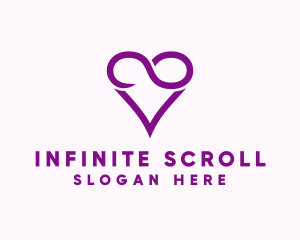 Violet Infinite Love  logo design