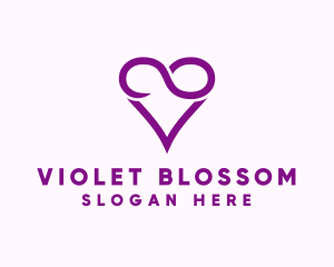 Violet Infinite Love  logo design