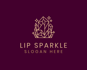 Crystal Diamond Sparkle logo design