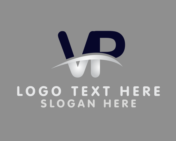 Letter Vp logo example 2