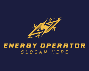 Energy Lightning Bolt logo design