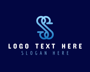 Social Media - Modern Business Company Letter S logo design