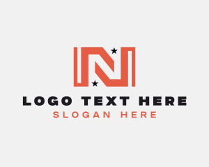 Creative Business Letter N logo