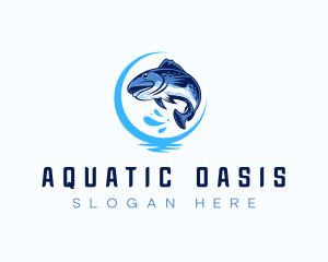 Aquatic Fish Market logo design