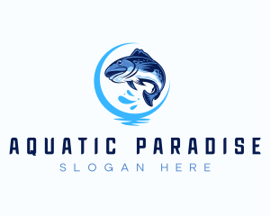 Aquatic Fish Market logo design