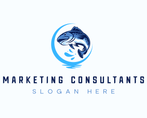 Aquatic Fish Market logo design