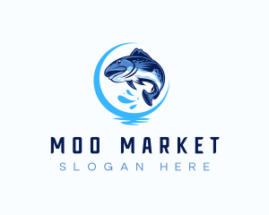 Aquatic Fish Market logo design