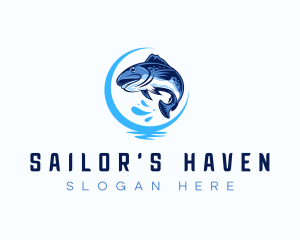 Aquatic Fish Market logo design