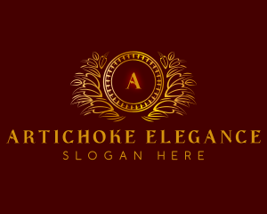 Elegant Wreath Luxury logo design