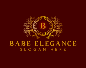 Elegant Wreath Luxury logo design