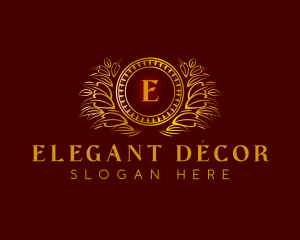 Elegant Wreath Luxury logo design