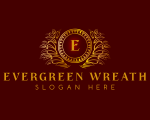 Elegant Wreath Luxury logo design