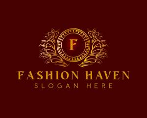 Elegant Wreath Luxury logo design